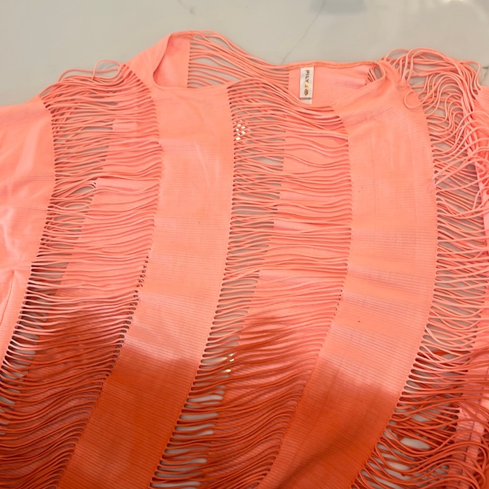 Pilyq gorgeous fringed coverup